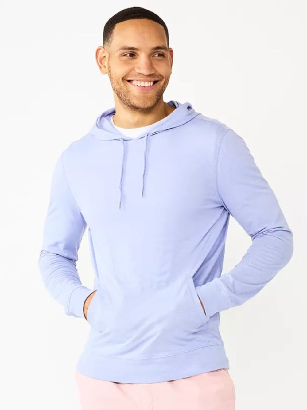 Men's Sonoma Goods For Life Supersoft Lightweight Hoodie - Lilac - S - NWT